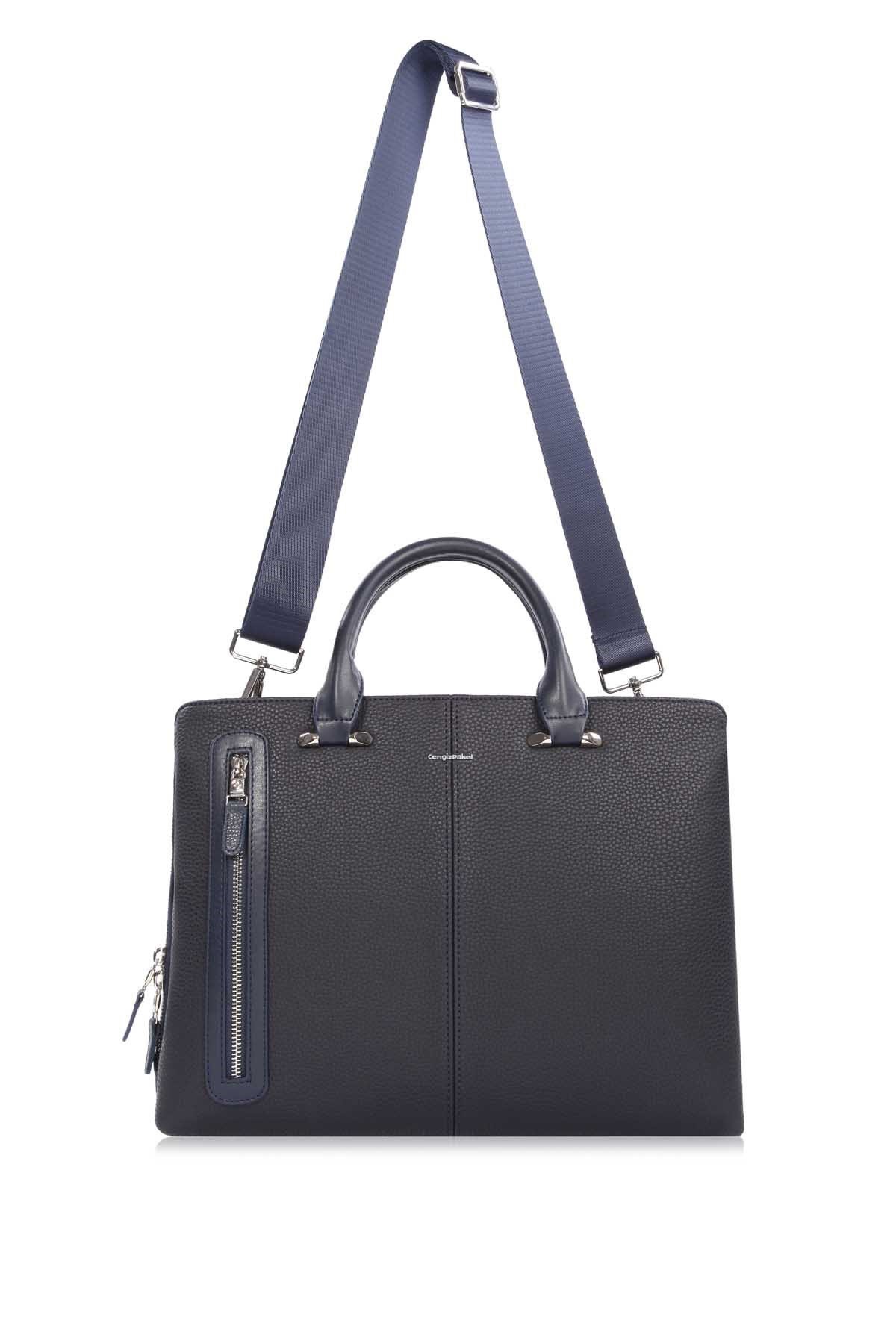 Cengiz Pakel Unisex Evrak Çantası 7284-Lacivert