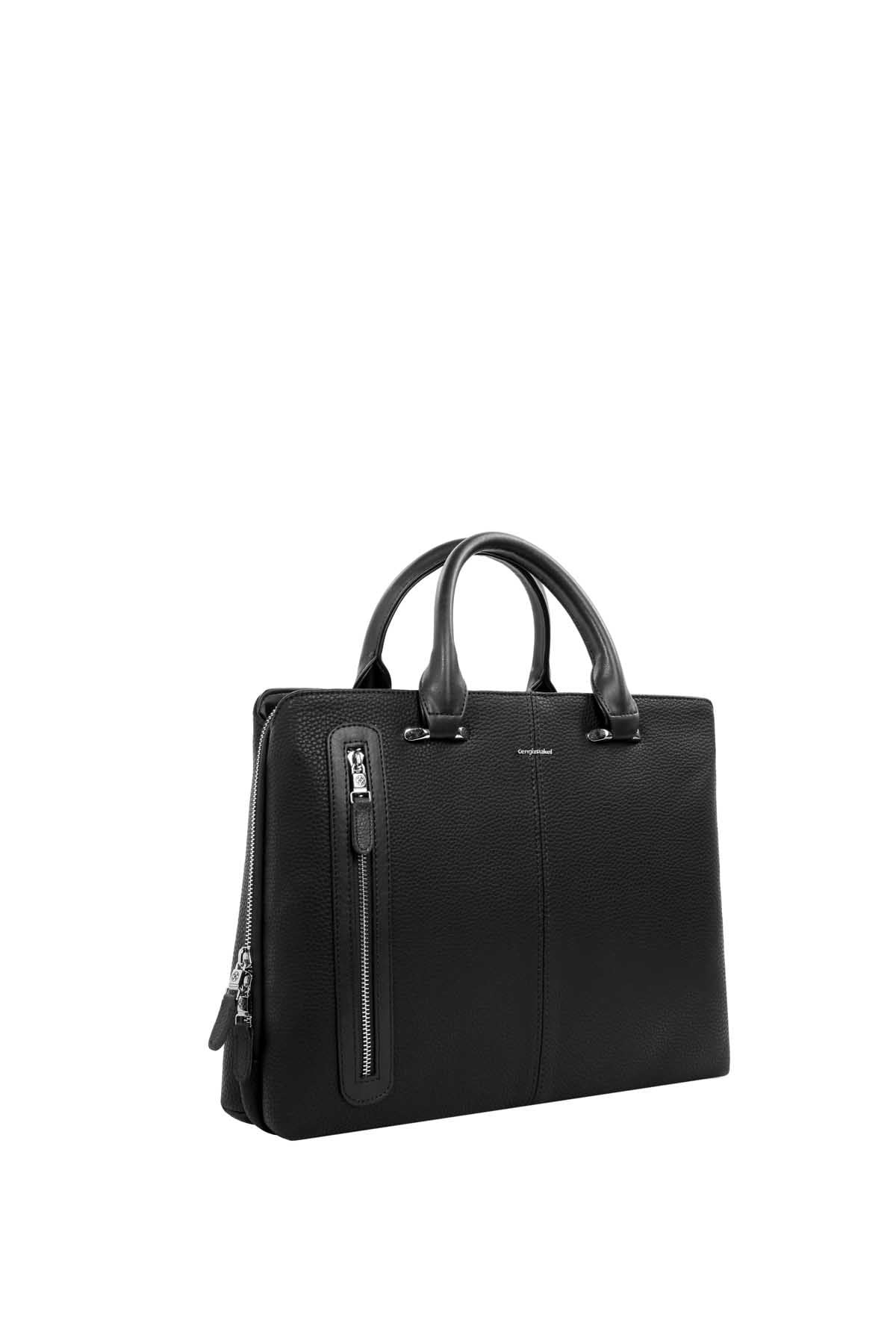 Cengiz Pakel Unisex Evrak Çantası 7284-Siyah