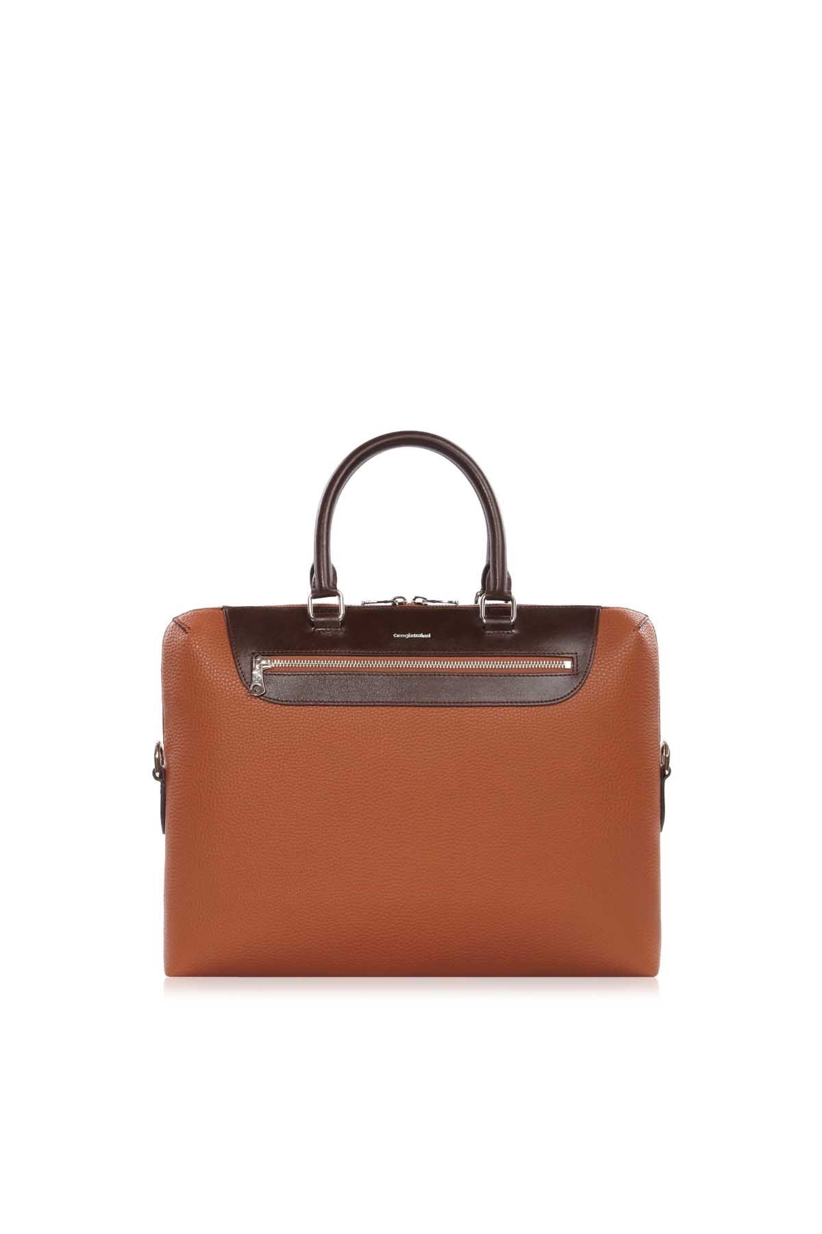 Cengiz Pakel Unisex Evrak Çantası 7303B-Taba