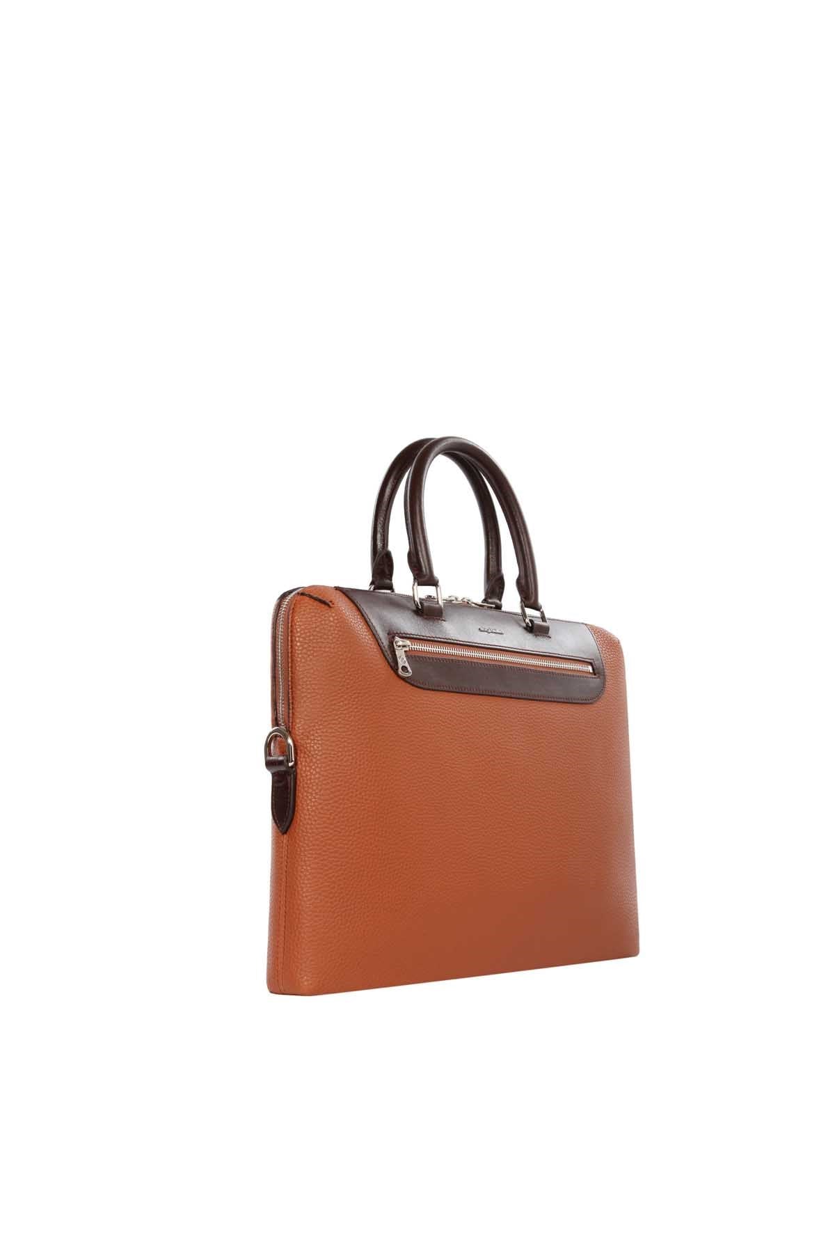 Cengiz Pakel Unisex Evrak Çantası 7303B-Taba