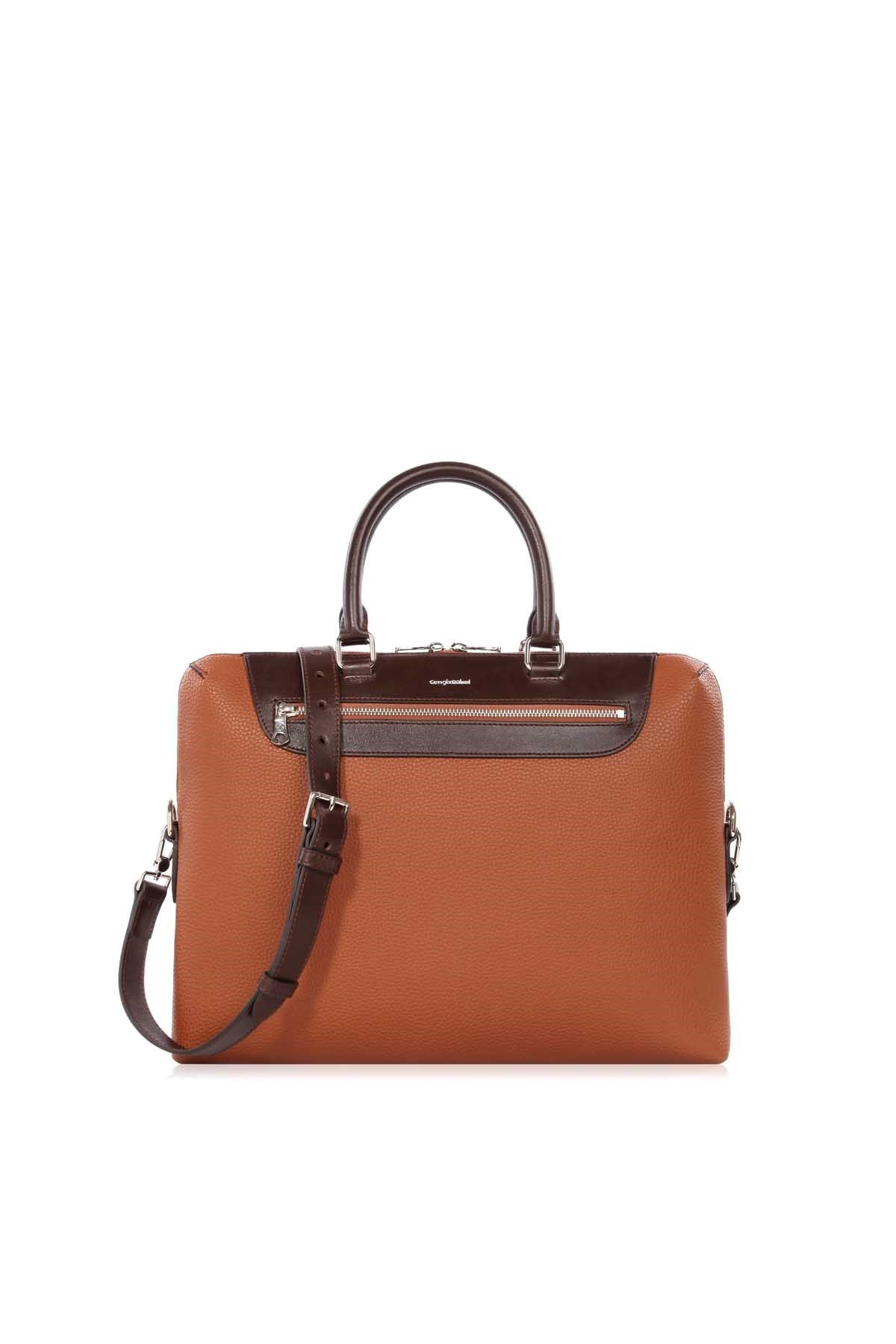 Cengiz Pakel Unisex Evrak Çantası 7303B-Taba