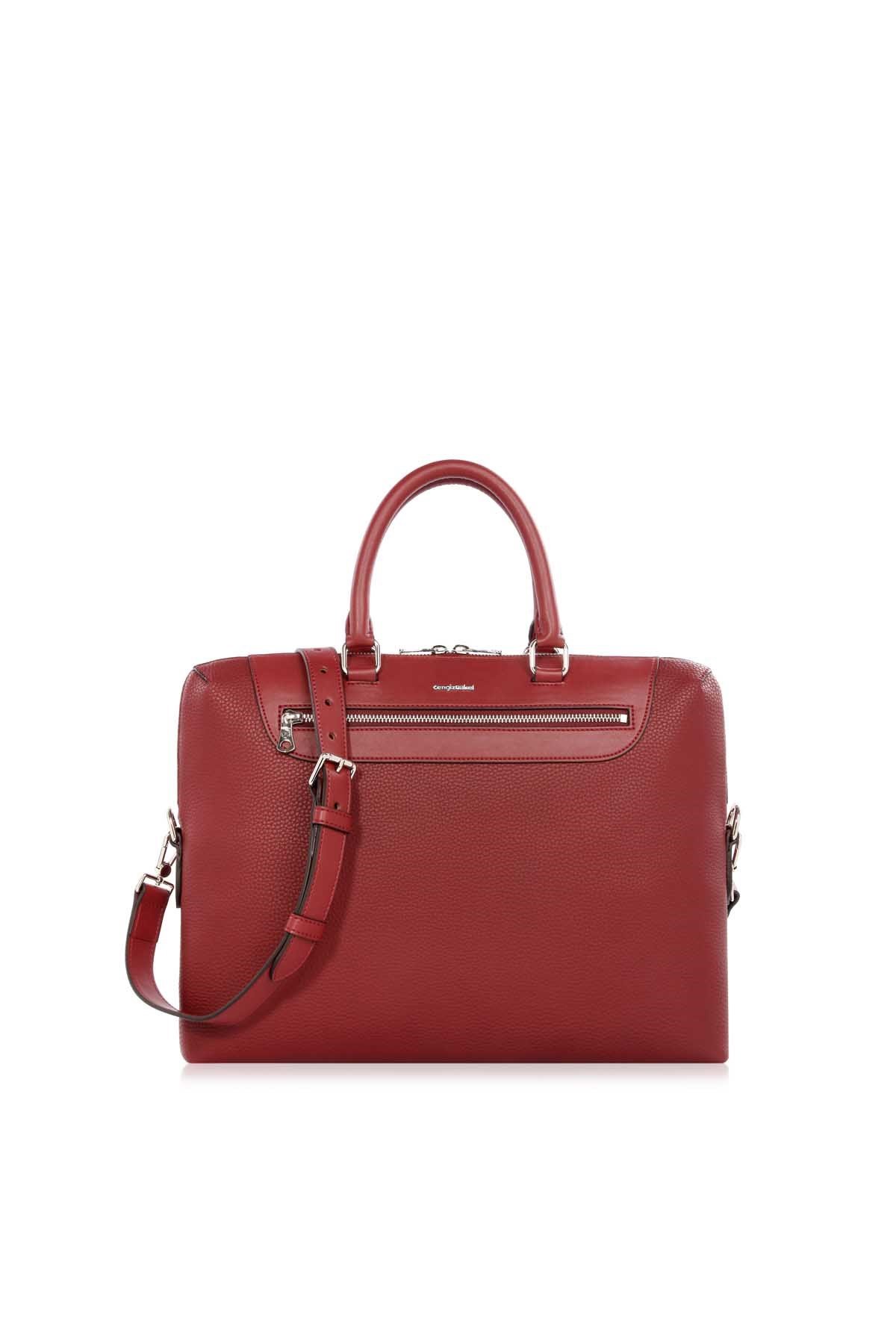 Cengiz Pakel Unisex Evrak Çantası 7303B-Bordo
