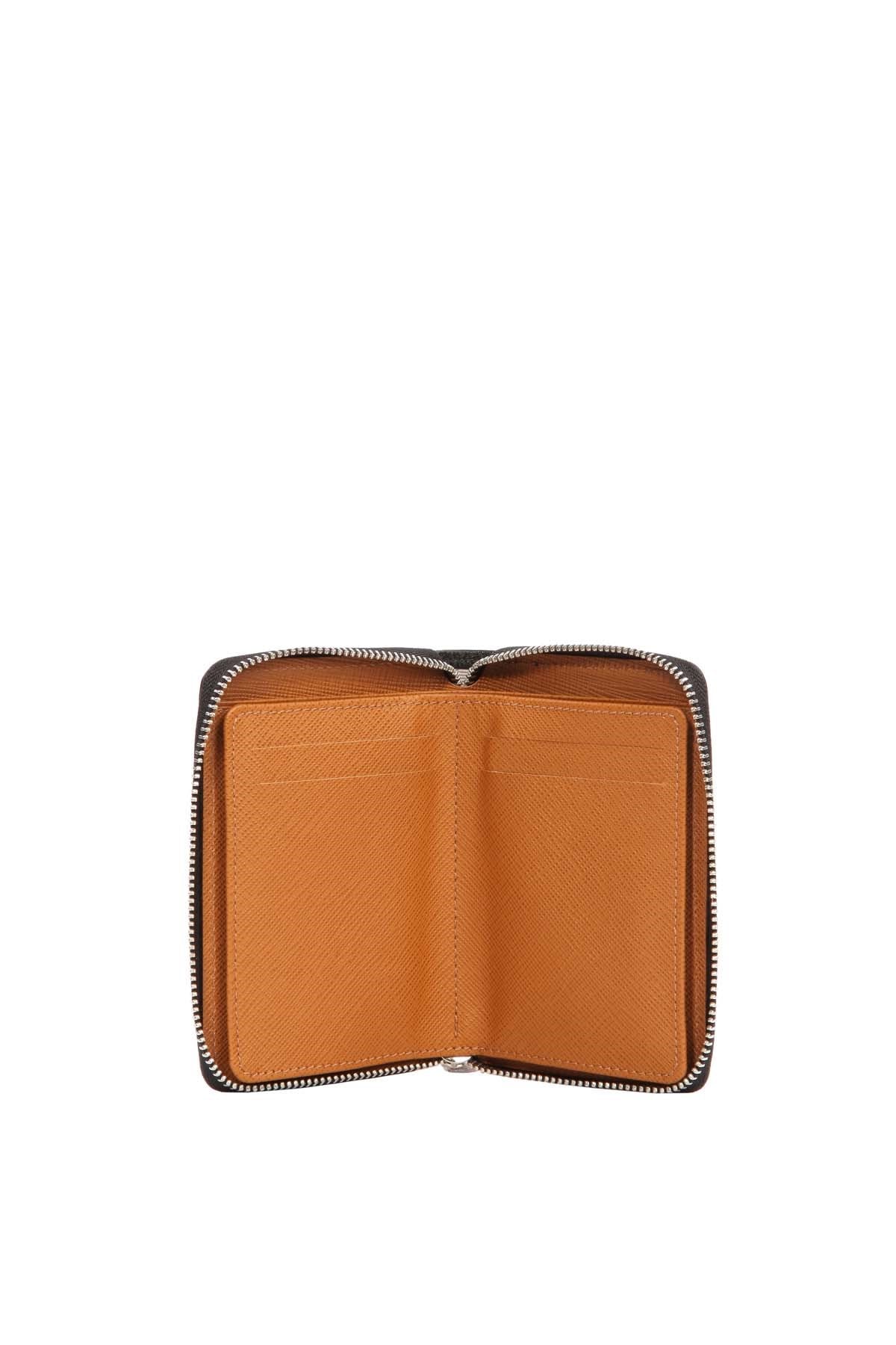 Cengiz Pakel Unisex Hakiki Deri Cüzdan 13694-Siyah-Camel