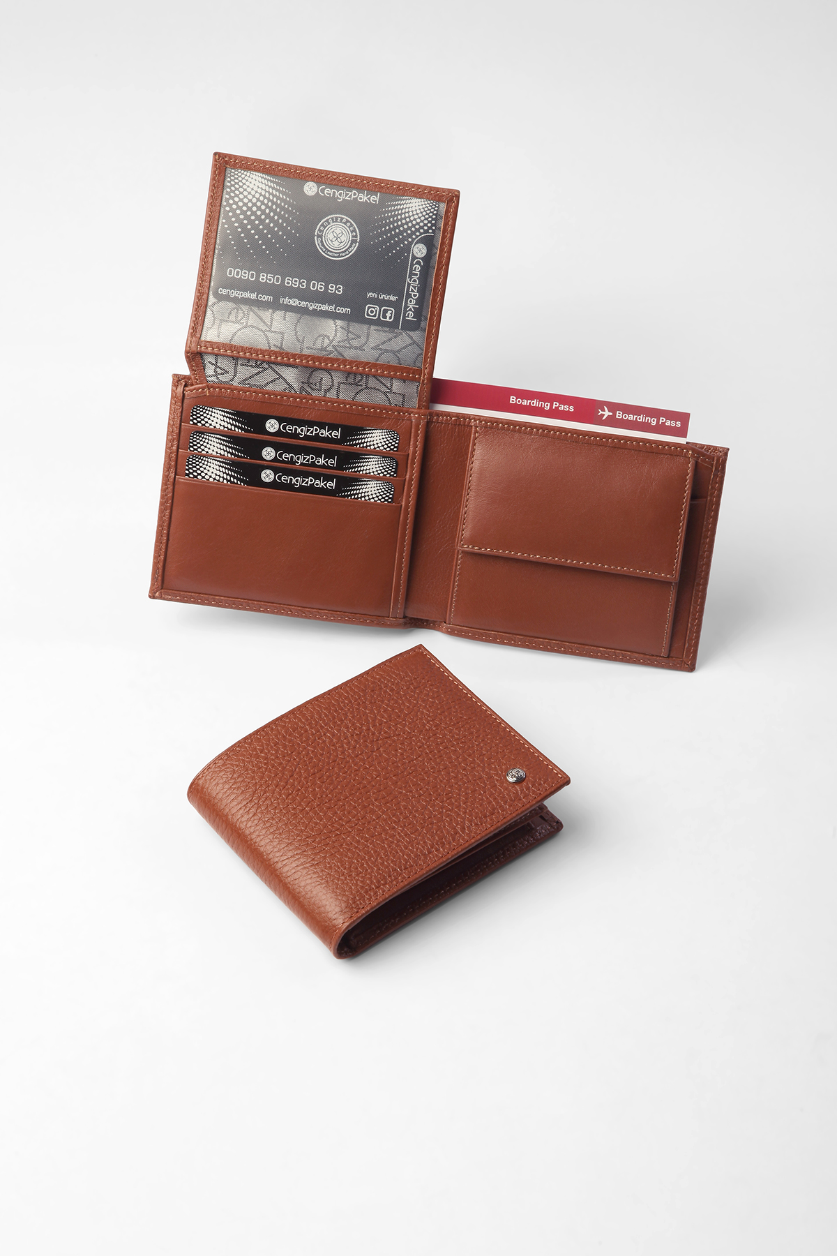 Hakiki Deri Erkek Cüzdan 27458-Taba - Sevgililer Günü Hediyesi - Cengiz Pakel