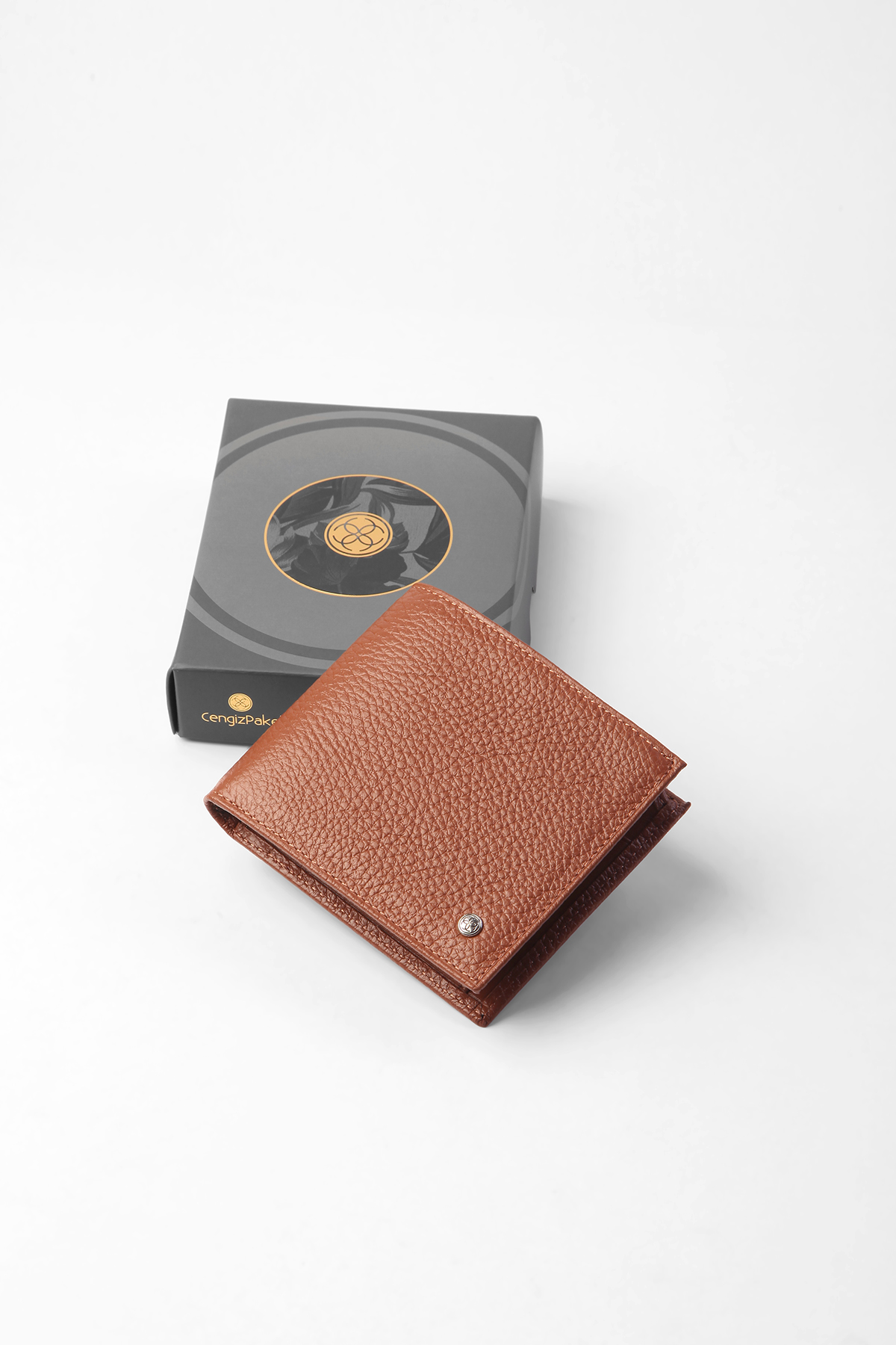 Hakiki Deri Erkek Cüzdan 27458-Taba - Sevgililer Günü Hediyesi - Cengiz Pakel