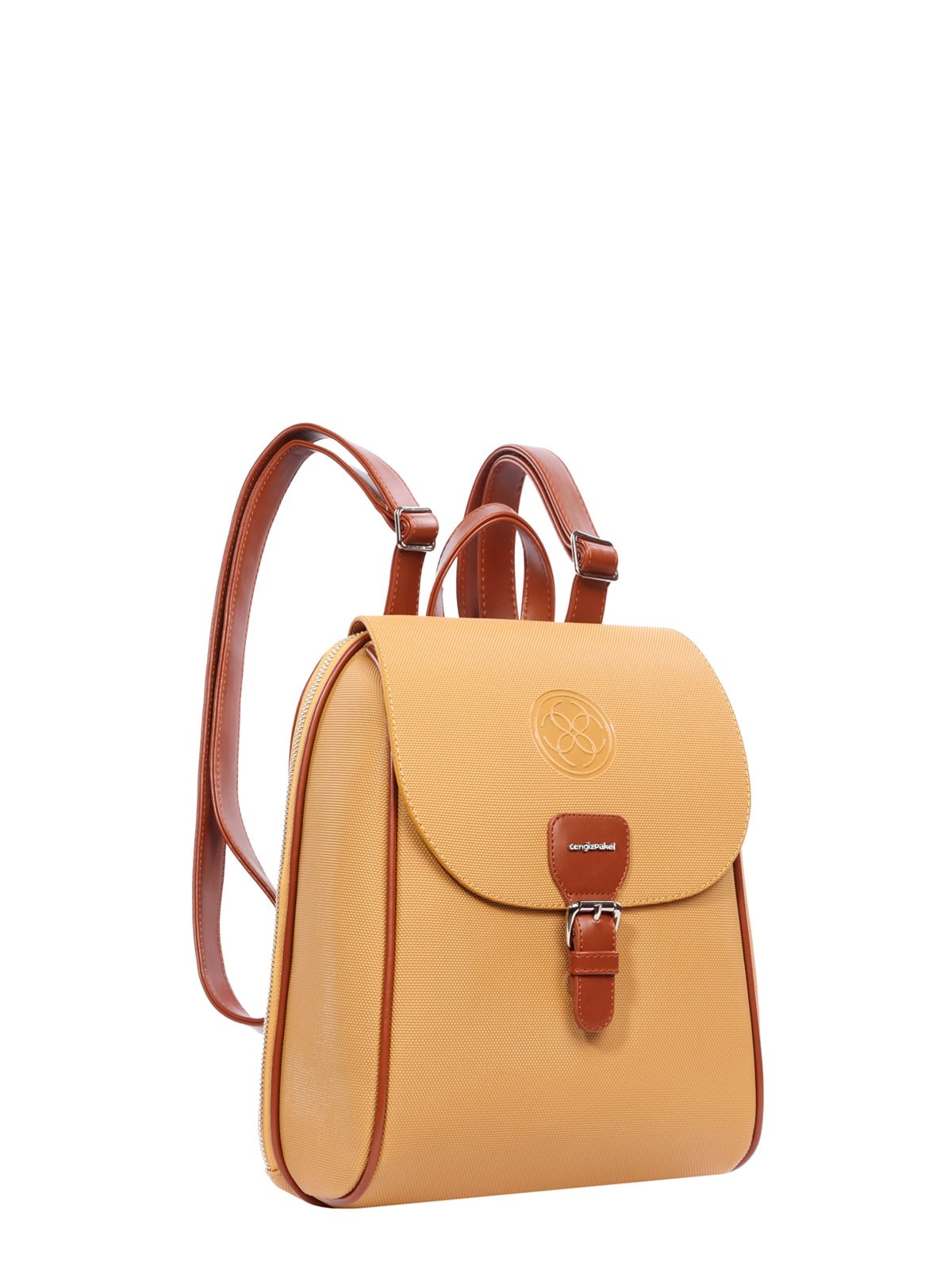 Kadın Sırt Çantası 7206L-Hardal-Taba