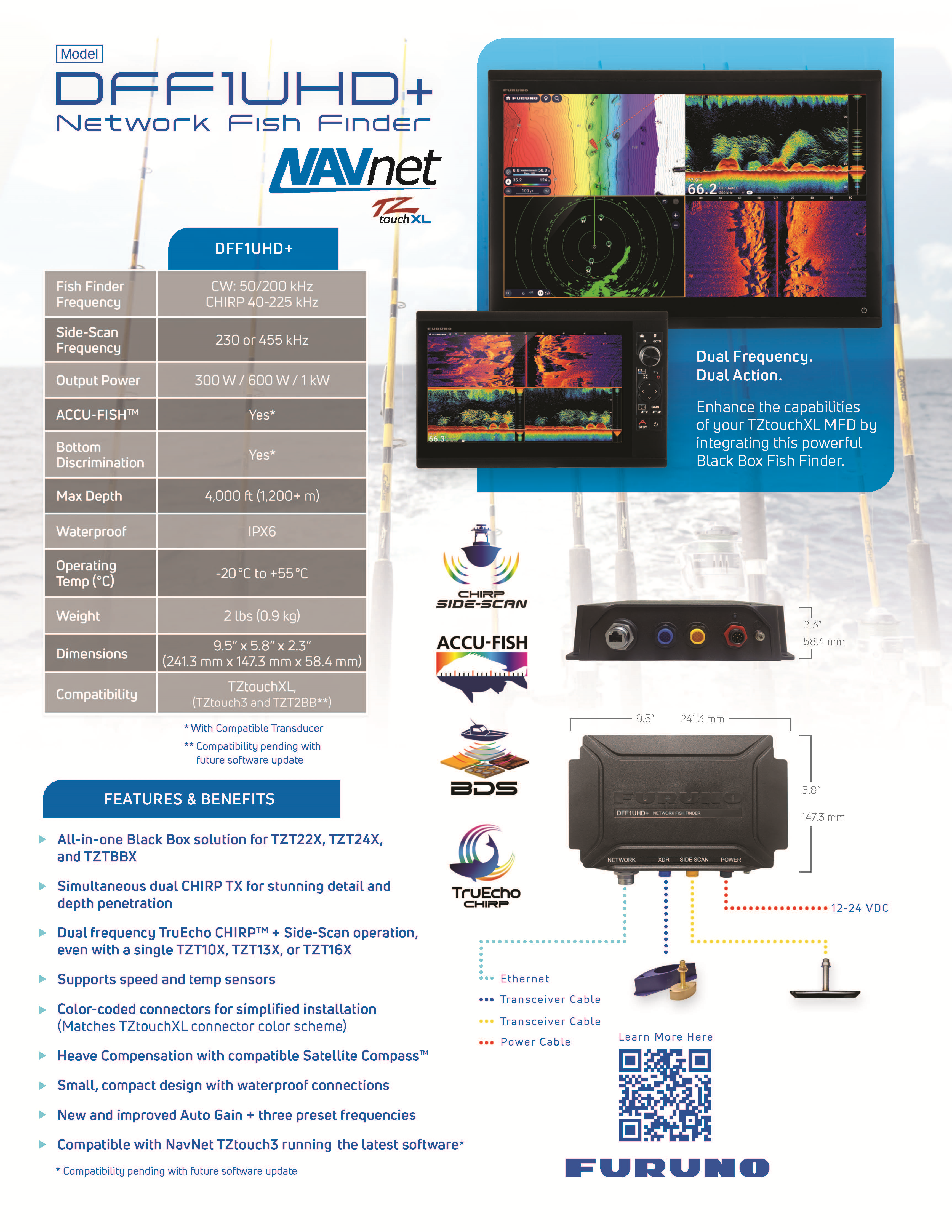 Furuno DFF1-UHD PLUS Network Balık Bulucu
