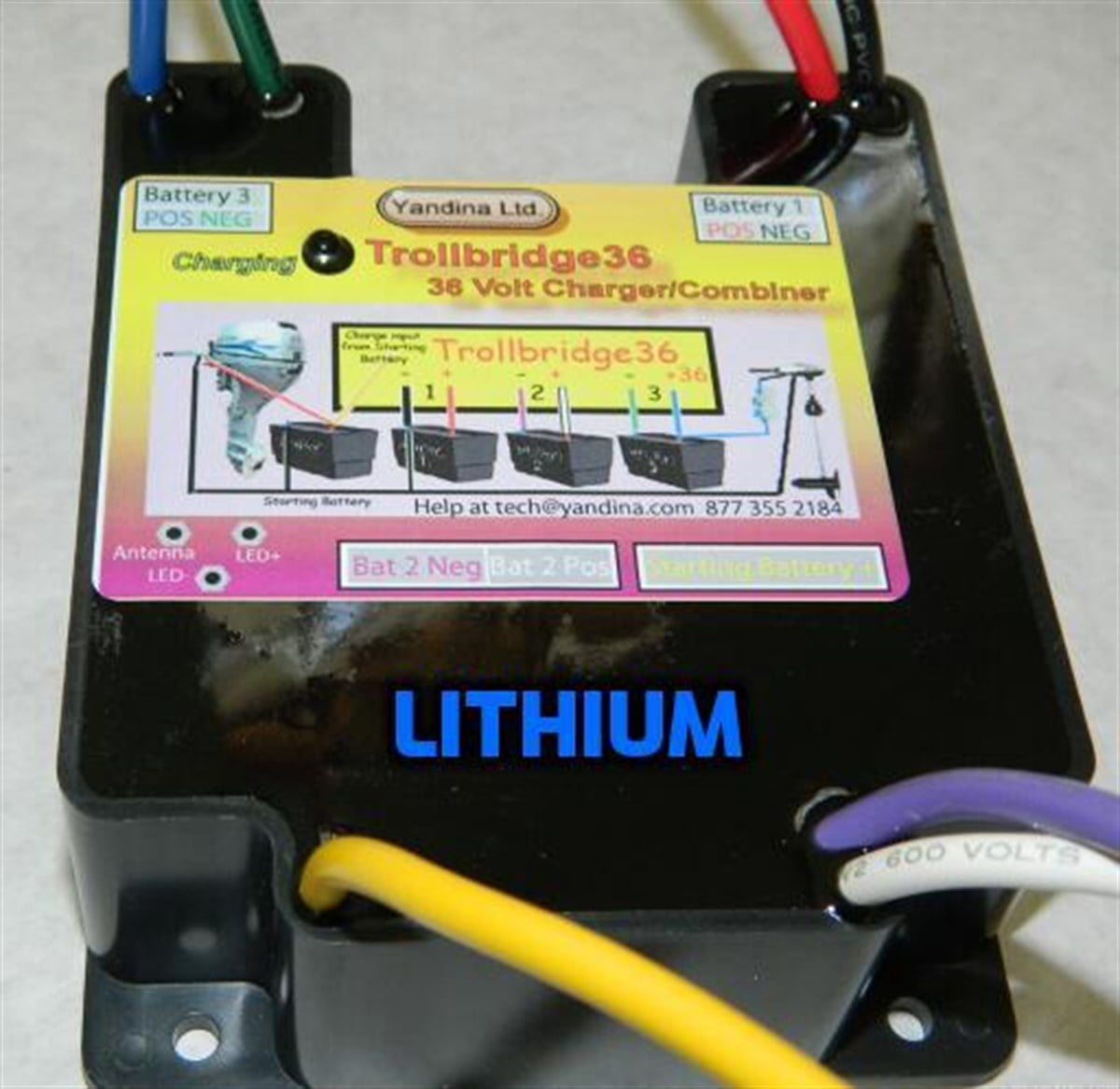 Akü Şarj Cihazı Yandina Trollbridge12x36 Lithium