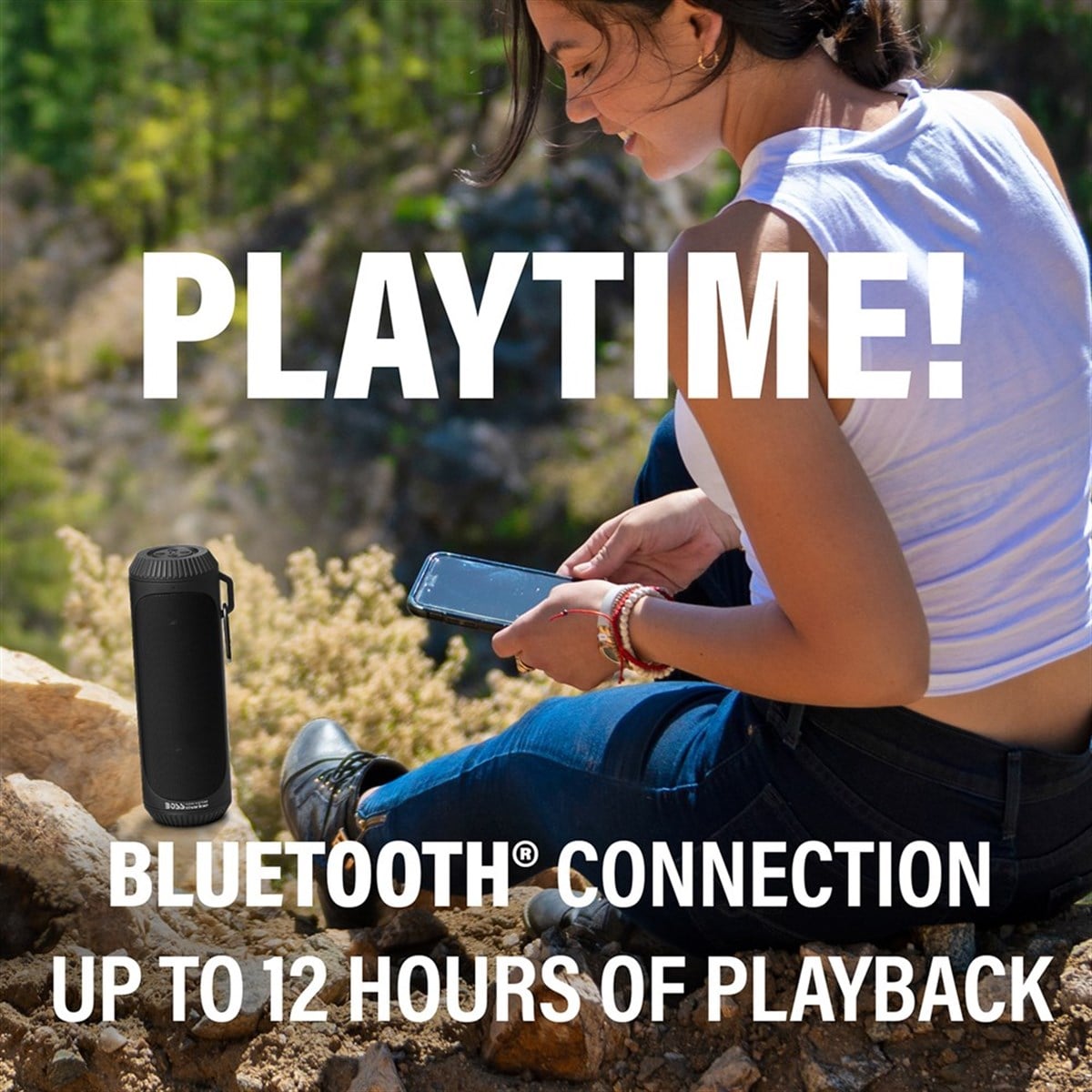 BOSS Audio Systems BOLT Taşınabilir Bluetooth Hoparlör Siyah Çiftli