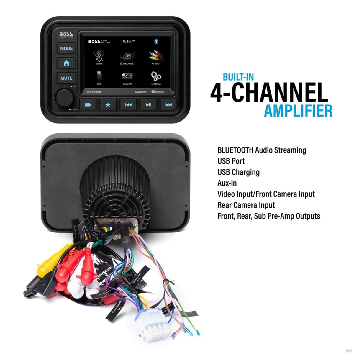BOSS Audio Systems MGV550B AUX USB Girişli Bluetoothlu Dokunmatik Marin Teyp