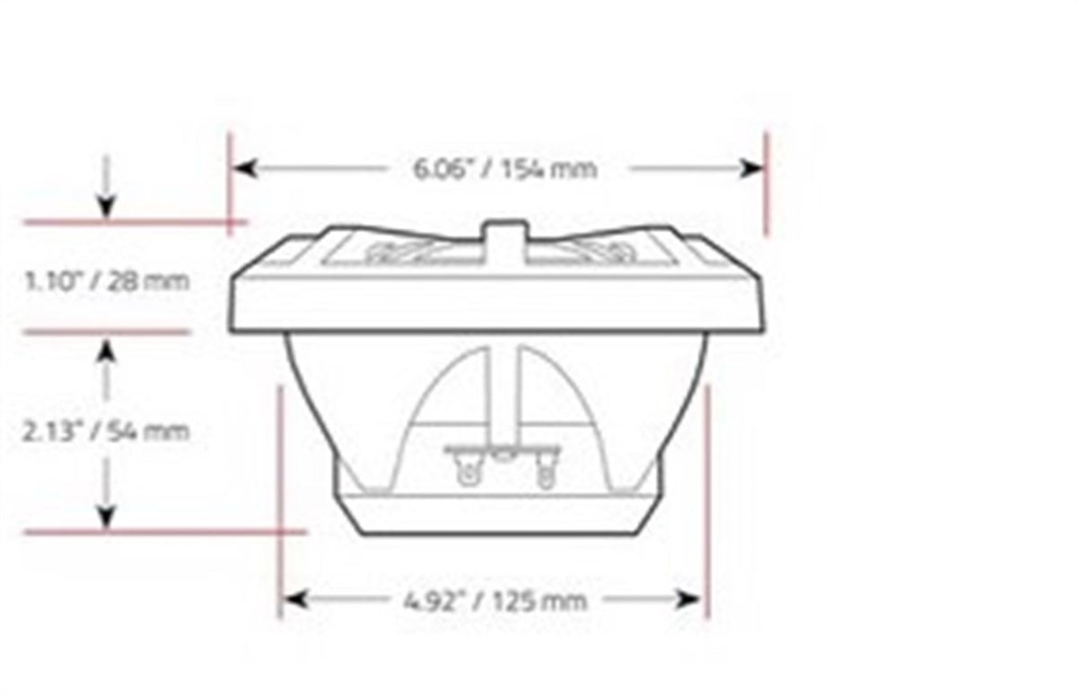 BOSS Audio Systems MR52W Marin Hoparlör Beyaz 133mm