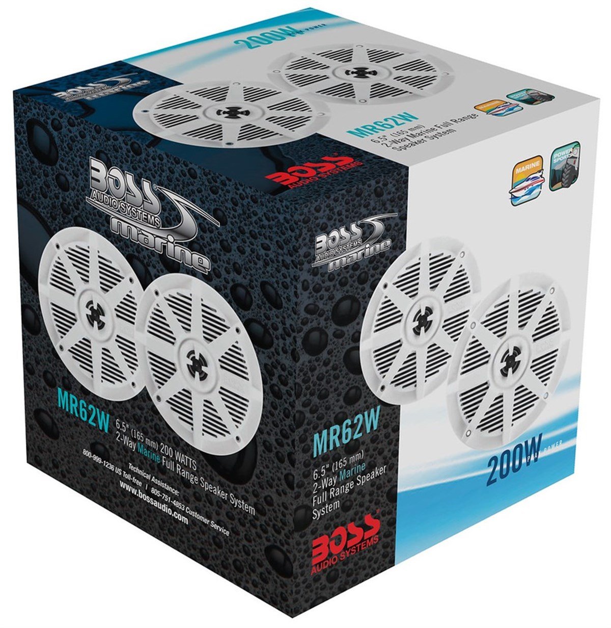 BOSS Audio Systems MR62W Marin Hoparlör 165mm