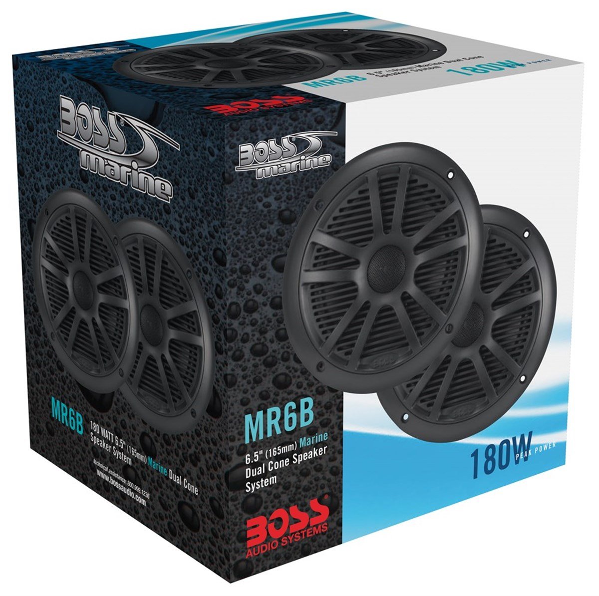 BOSS Audio Systems MR6B Marin Hoparlör Siyah 165mm