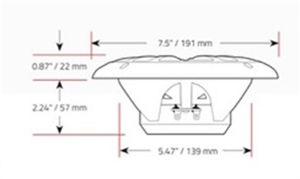 BOSS Audio Systems MR6W Marin Hoparlör 165mm