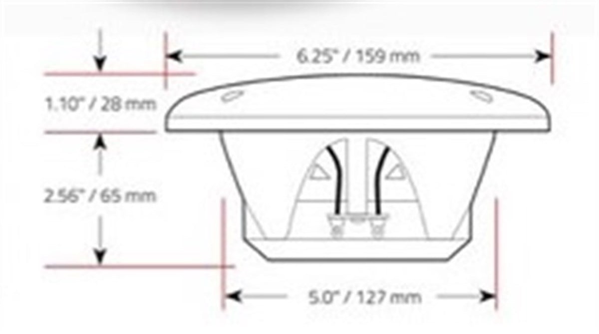 BOSS Audio Systems MRGB65B Marin Hoparlör Siyah 165mm