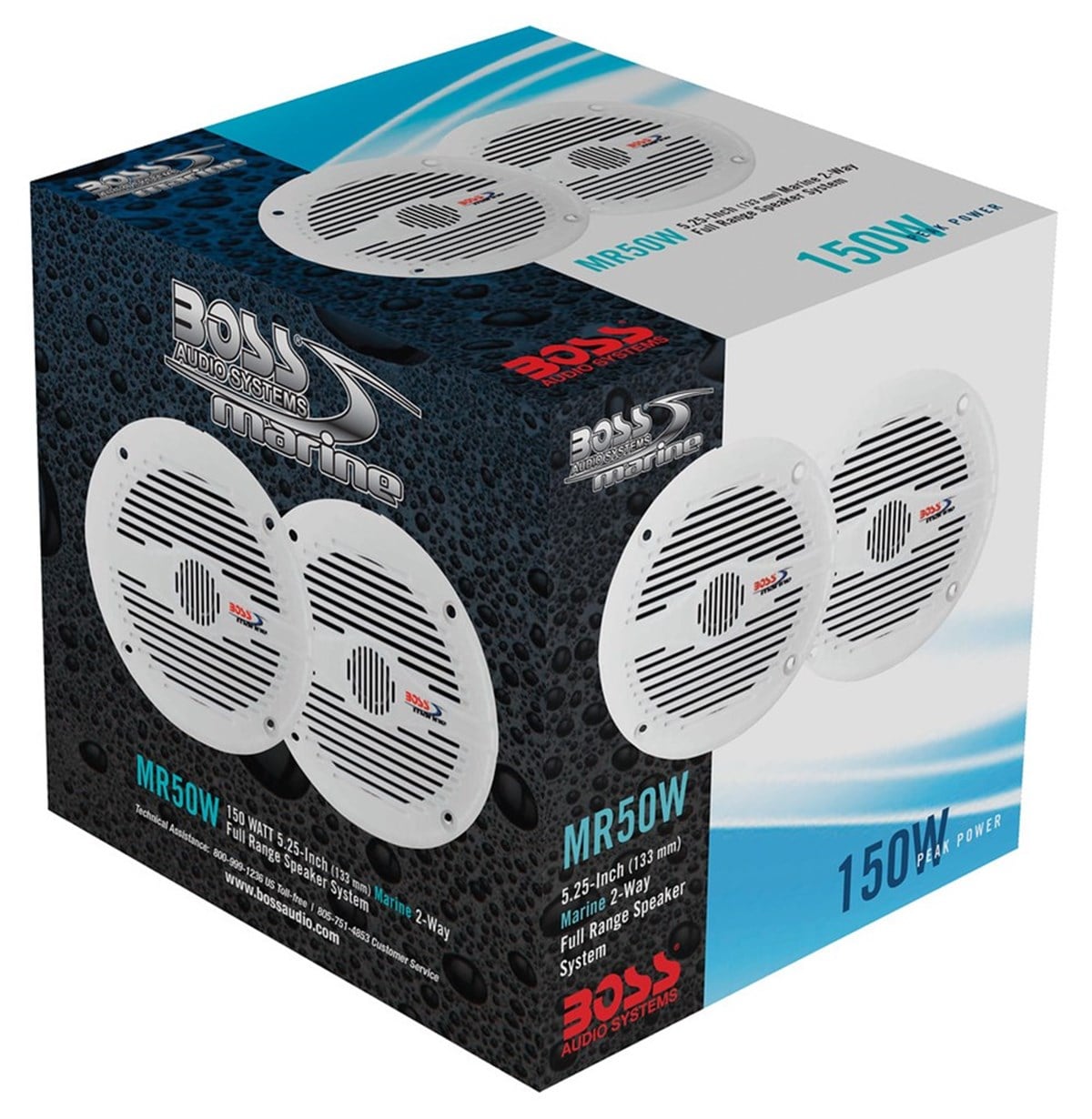 BOSS Audio SystemsMR50W Marin Hoparlör Beyaz 133mm