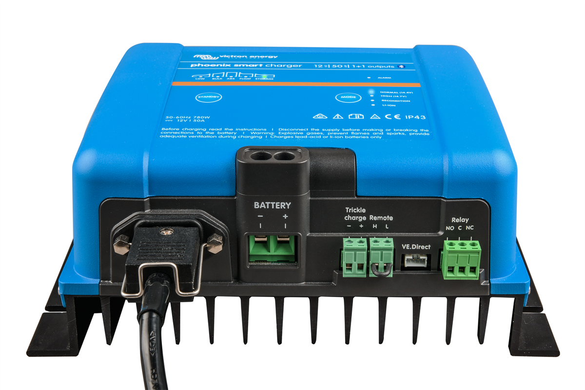 VICTRON ENERGY, PSC125051095, PHOENIX SMART IP43 CHARGER 12/50(1+1)
