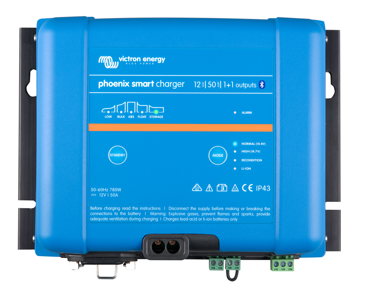 VICTRON ENERGY, PSC125051095, PHOENIX SMART IP43 CHARGER 12/50(1+1)