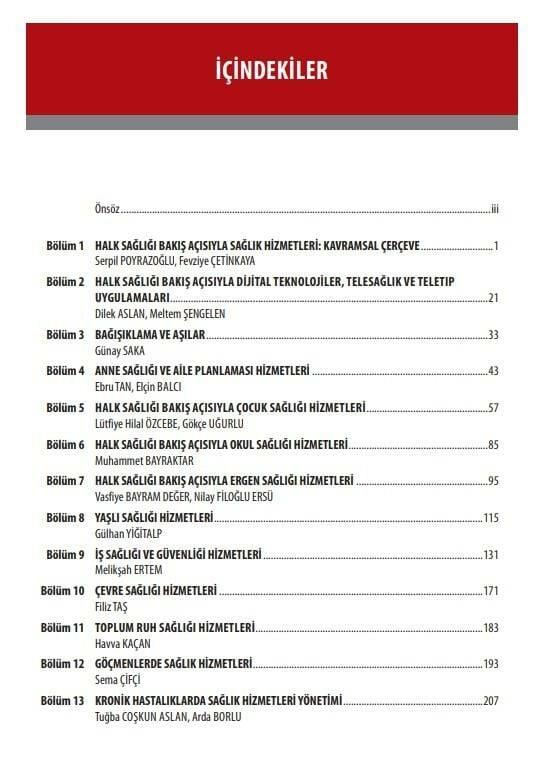Halk Sağlığı Hizmetleri Sunumunda Öncelikler ve Temel Yaklaşımlar