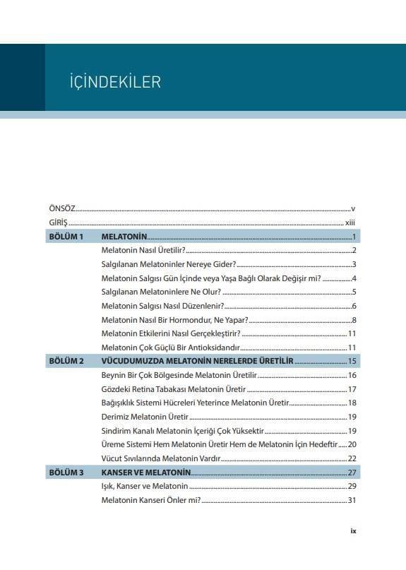 Karanlıkta Uyku, Melatonin ve Sağlık