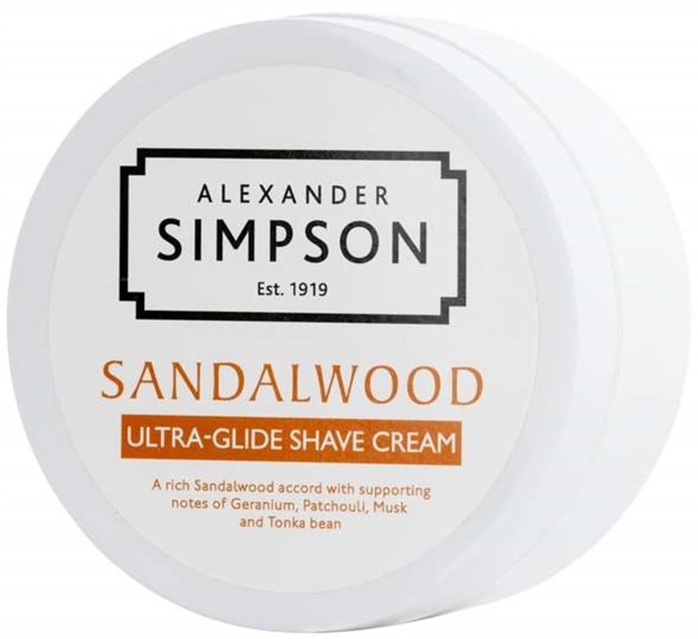 ALEXANDER SIMPSON ULTRA GLIDE KASE TIRAŞ KREMİ 180ML / SANDAL AĞACI