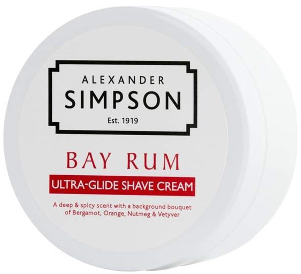 ALEXANDER SIMPSON ULTRA GLIDE KASE TIRAŞ KREMİ 180ML / BAY RUM
