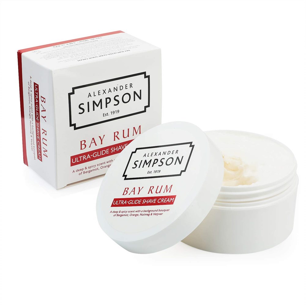 ALEXANDER SIMPSON ULTRA GLIDE KASE TIRAŞ KREMİ 180ML / BAY RUM
