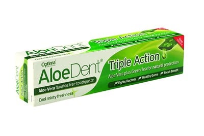 ALOEDENT TRIPLE ACTION FLORİDSİZ DİŞ MACUNU 100ML
