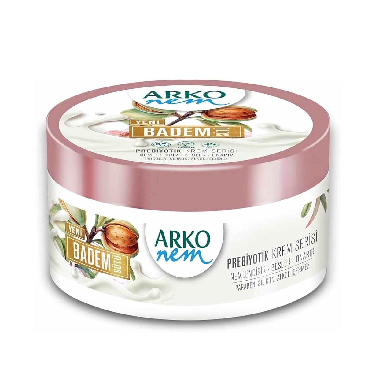 ARKO NEM CİLT BAKIM KREMİ 250ML PREBİYOTİK BADEM SÜTÜ