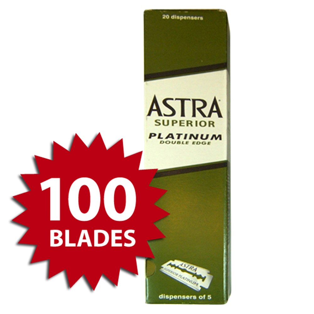 ASTRA SUPERIOR PLATINUM (YEŞİL) ÇİFT KENAR TIRAŞ JİLETİ X 100