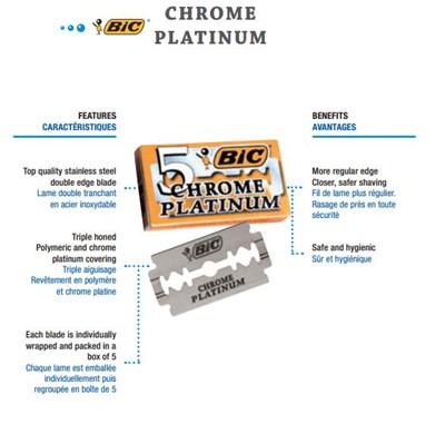 BIC CHROME ÇİFT KENAR TIRAŞ JİLETİ 5Lİ