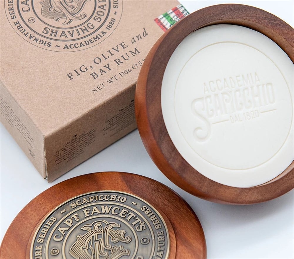 CAPTAIN FAWCETT AHŞAP KASELİ TIRAŞ SABUNU 110GR