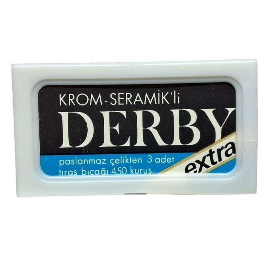 DERBY KROM SERAMİK SUPER STAINLESS ÇİFT KEENAR TIRAŞ JİLETİ 3LÜNAR TIRAŞ JİLETİ 3Lİ