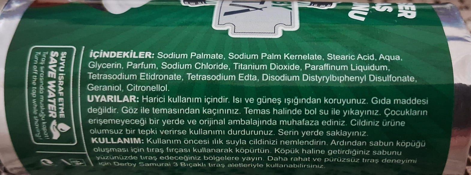 DERBY TIRAŞ SABUNU ÇUBUK 75GR