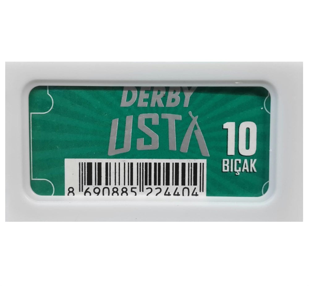 DERBY USTA ÇİFT KENAR TIRAŞ JİLETİ 10LU