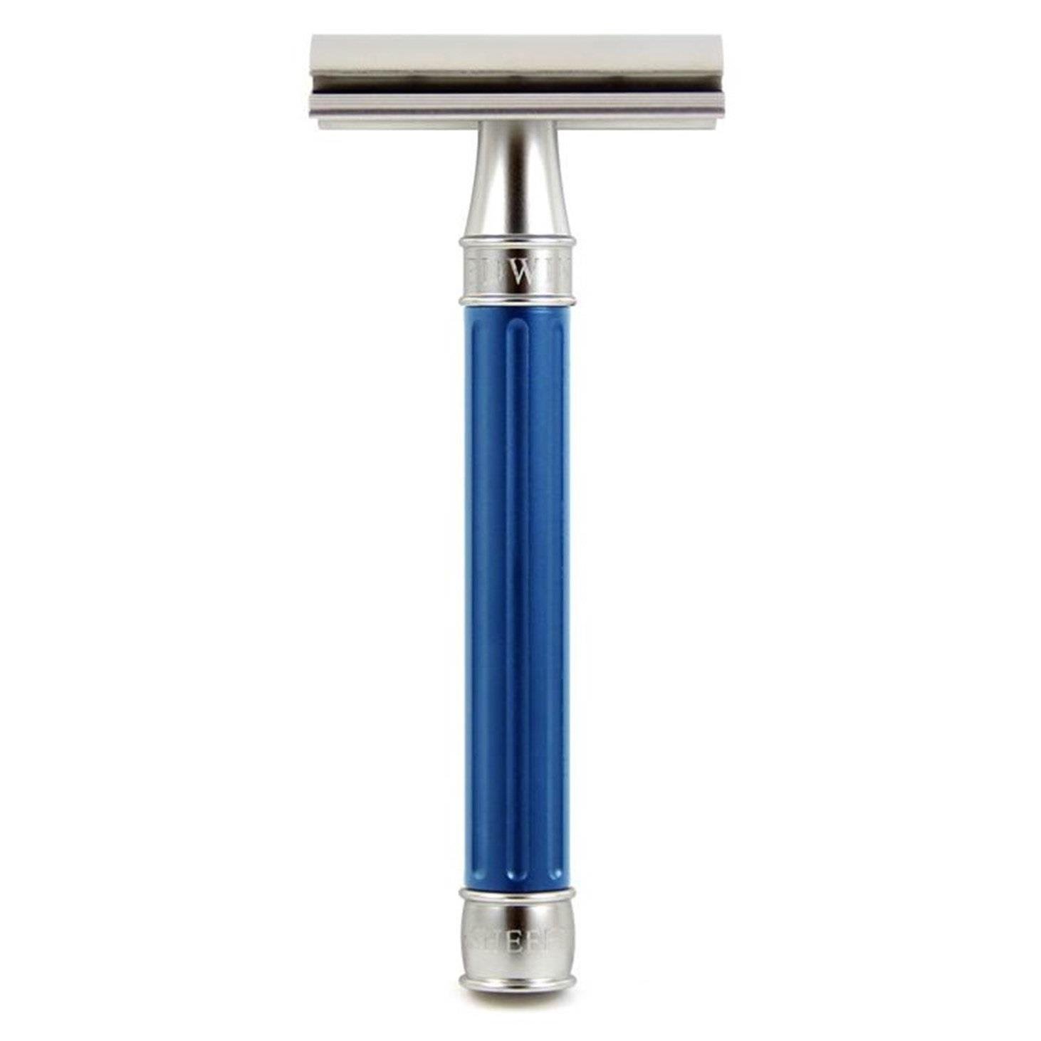 EDWIN JAGGER 3ONE6 ÇELİK KLASİK TIRAŞ ALETİ DESSGA3BL ÇİZGİLİ MAVİ