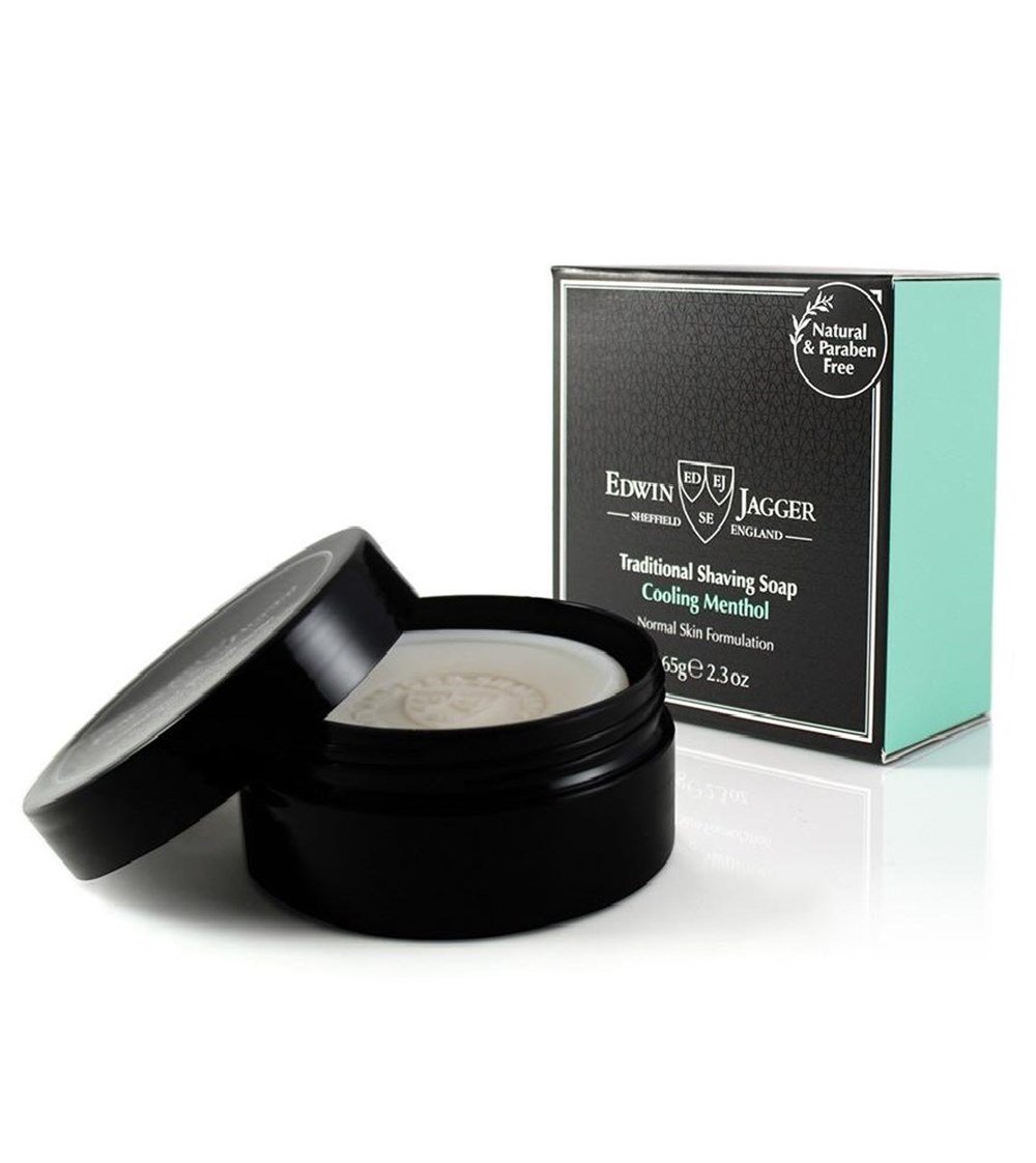 EDWIN JAGGER TIRAŞ SABUNU 65GR PLASTİK KASELI MENTOL