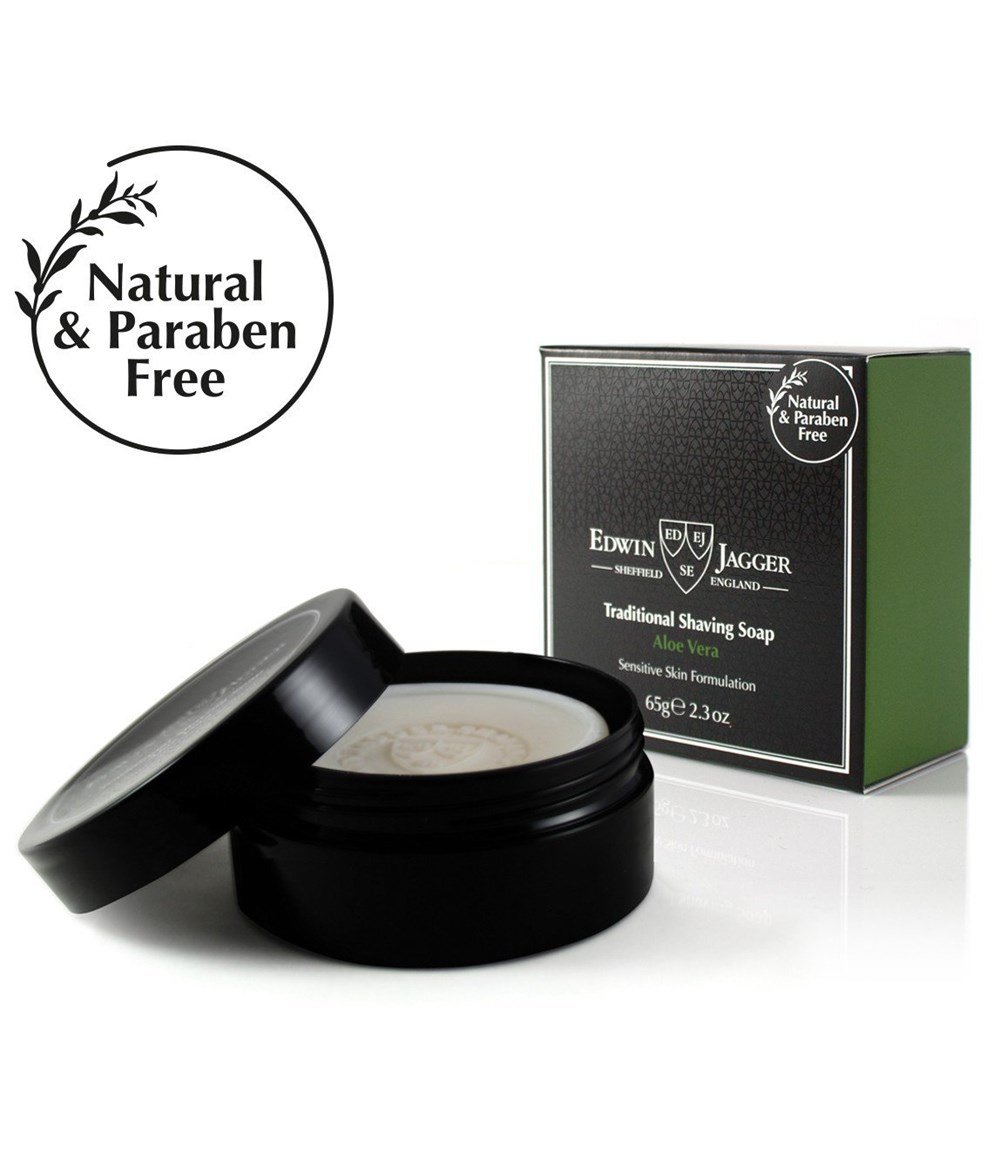 EDWIN JAGGER TIRAŞ SABUNU 65GR PLASTİK KASELI ALOE VERA 
