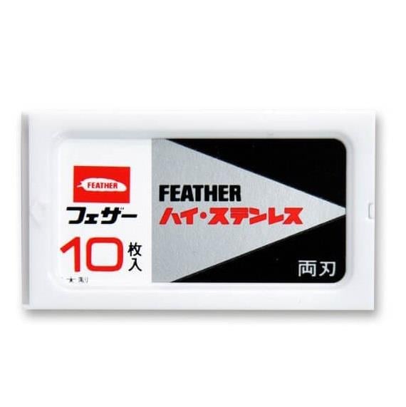 FEATHER HI-STAINLESS ÇİFT KENAR TIRAŞ JİLETİ 10LU PAKET