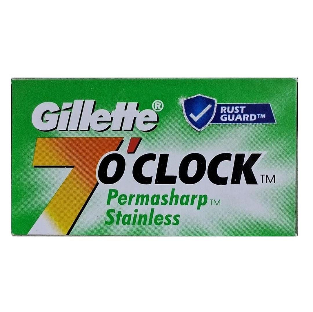 GILLETTE 7O'CLOCK PERMASHARP STAINLESS ÇİFT KENAR TIRAŞ JİLETİ 10LU