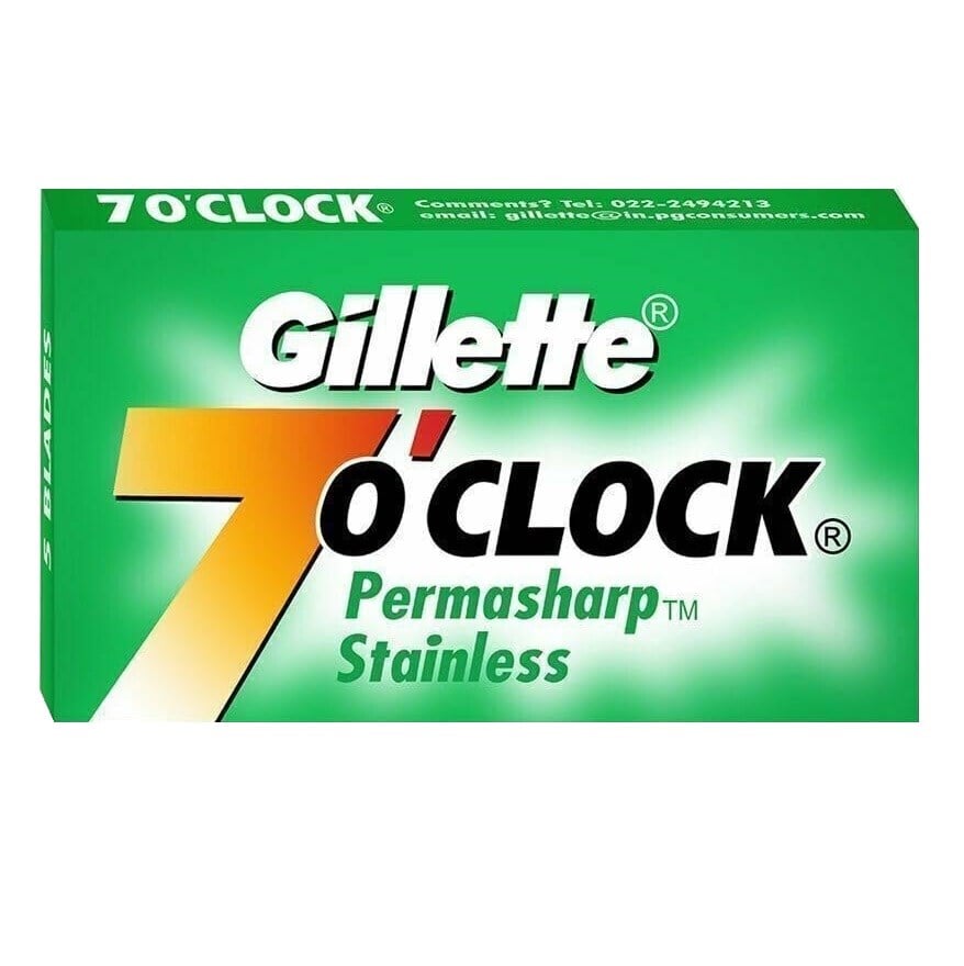 GILLETTE 7O'CLOCK PERMASHARP STAINLESS ÇİFT KENAR TIRAŞ JİLETİ 10LU