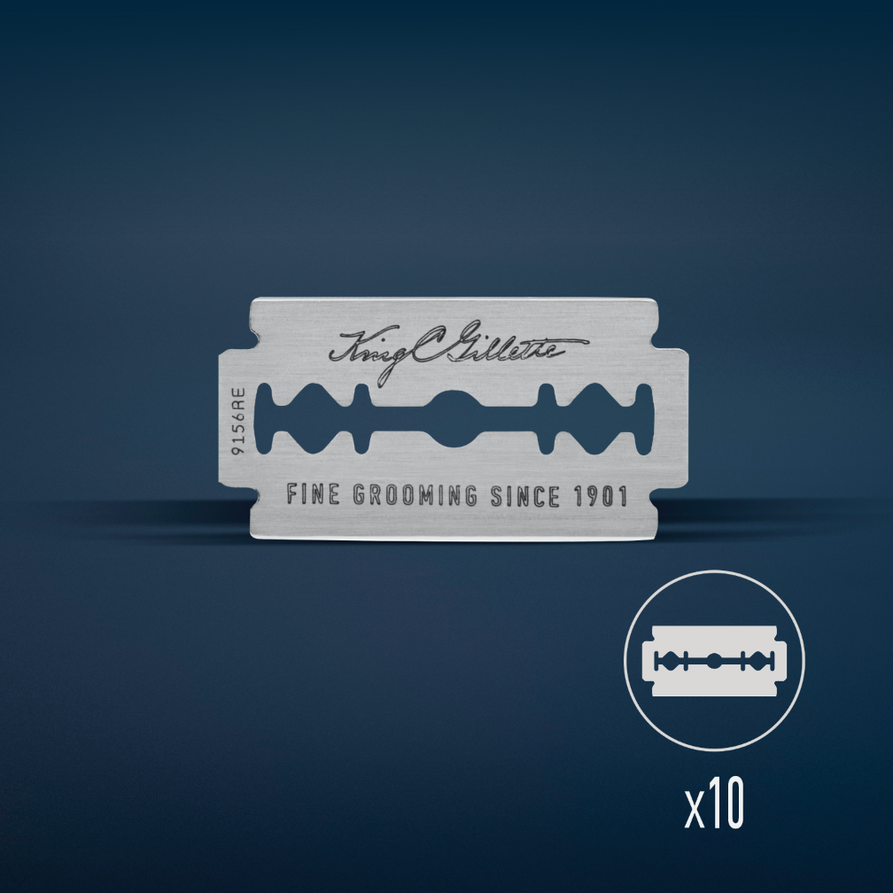 GILLETTE KING C ÇİFT KENAR KLASİK TIRAŞ JİLETİ 10LU