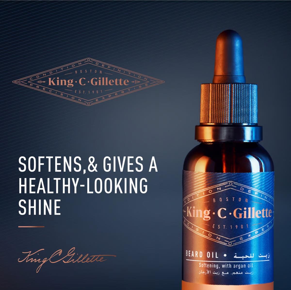 GILLETTE KING C YUMUŞATICI SAKAL BAKIM YAĞI 30ML