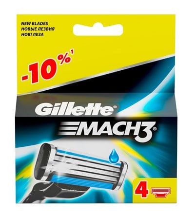 GILLETTE MACH3 TIRAŞ ALETİ KARTUŞU 4LÜ 