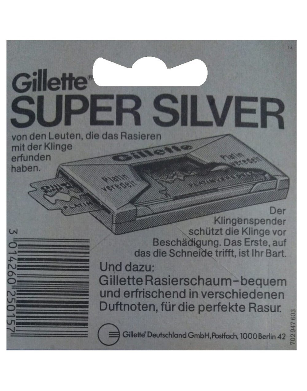 GILLETTE SUPER SILVER PLATIN ÇİFT KENAR TIRAŞ JİLETİ 10LU