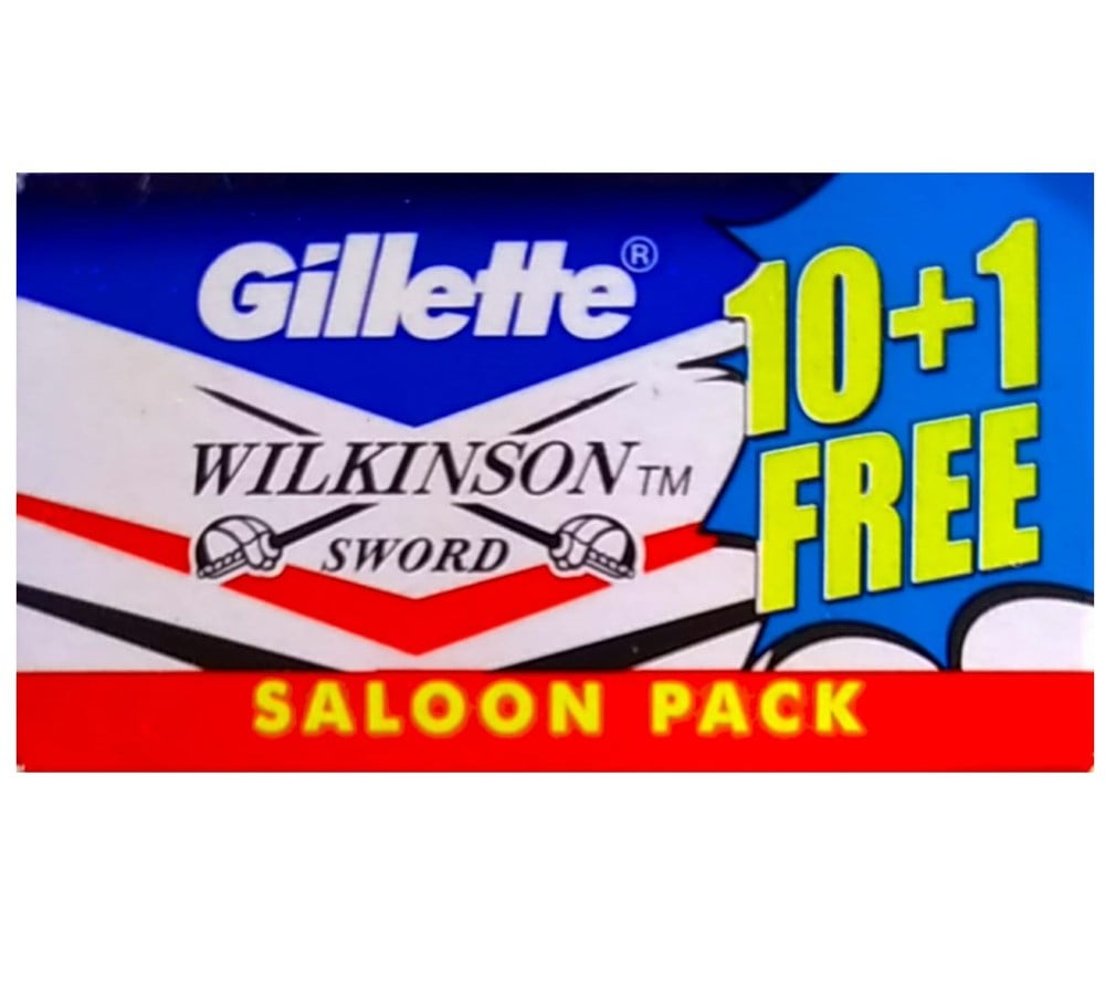 GILLETTE WILKINSON SWORD STAINLESS ÇİFT KENAR TIRAŞ JİLETİ 11Lİ