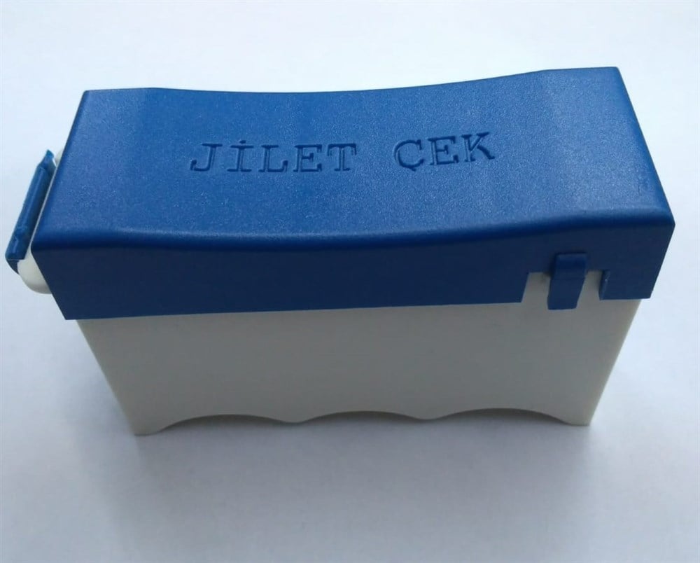 JİLET ÇEK USTURADAN JİLET ÇIKARMA ÖZELLİKLİ ATIK JİLET KUTUSU ATIK JİLET KUTUSU 