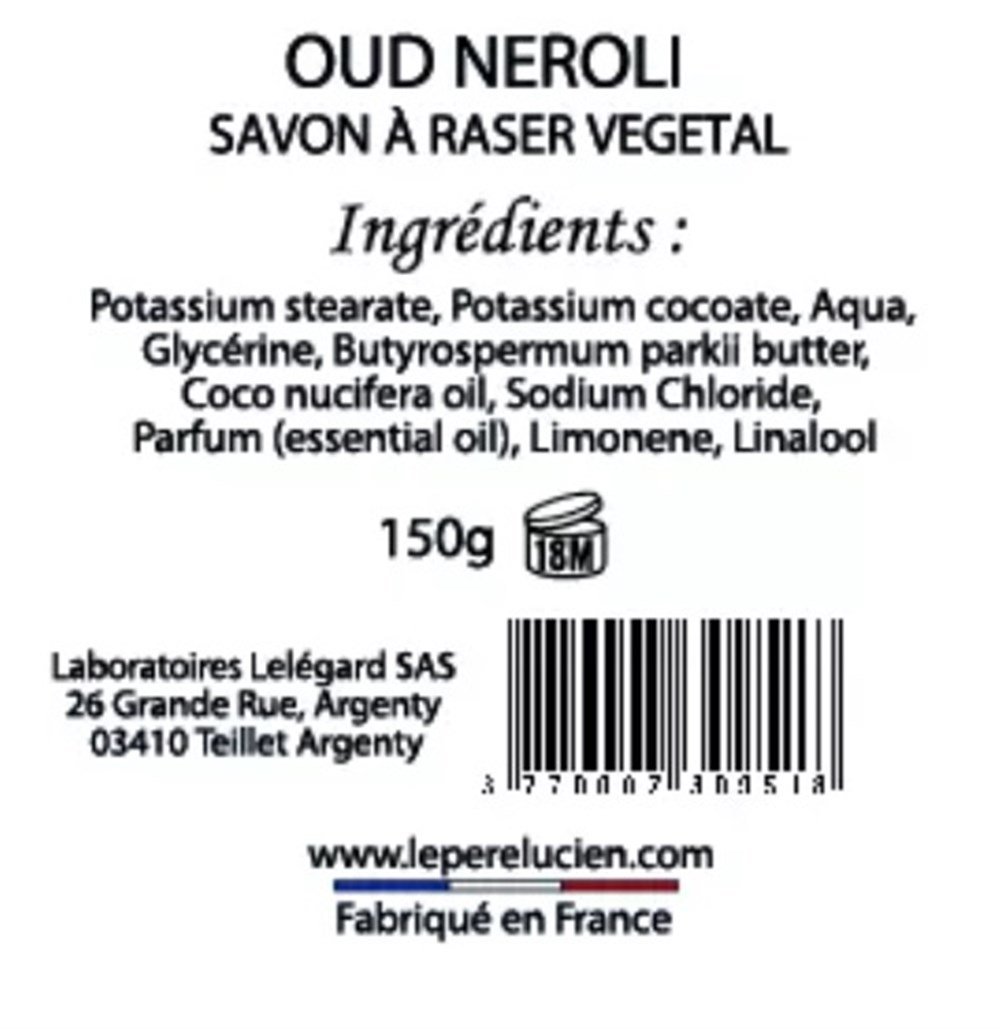 LE PERE LUCIEN ARTISAN TIRAŞ SABUNU 150GR OUD NEROLI