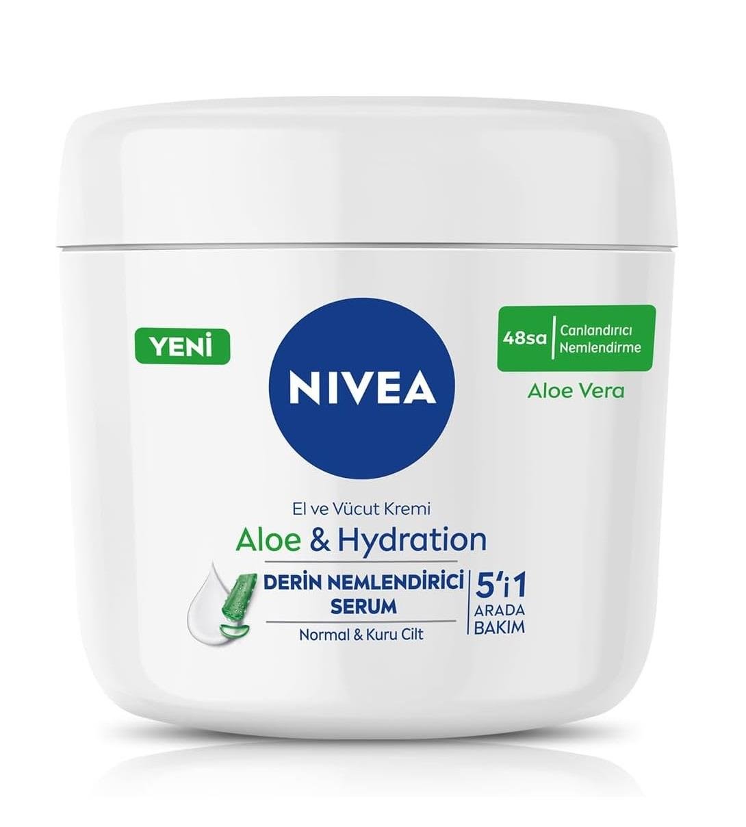 NIVEA 5IN1 ALOE & HYDRATION EL VE VÜCUT KREMİ 400ML