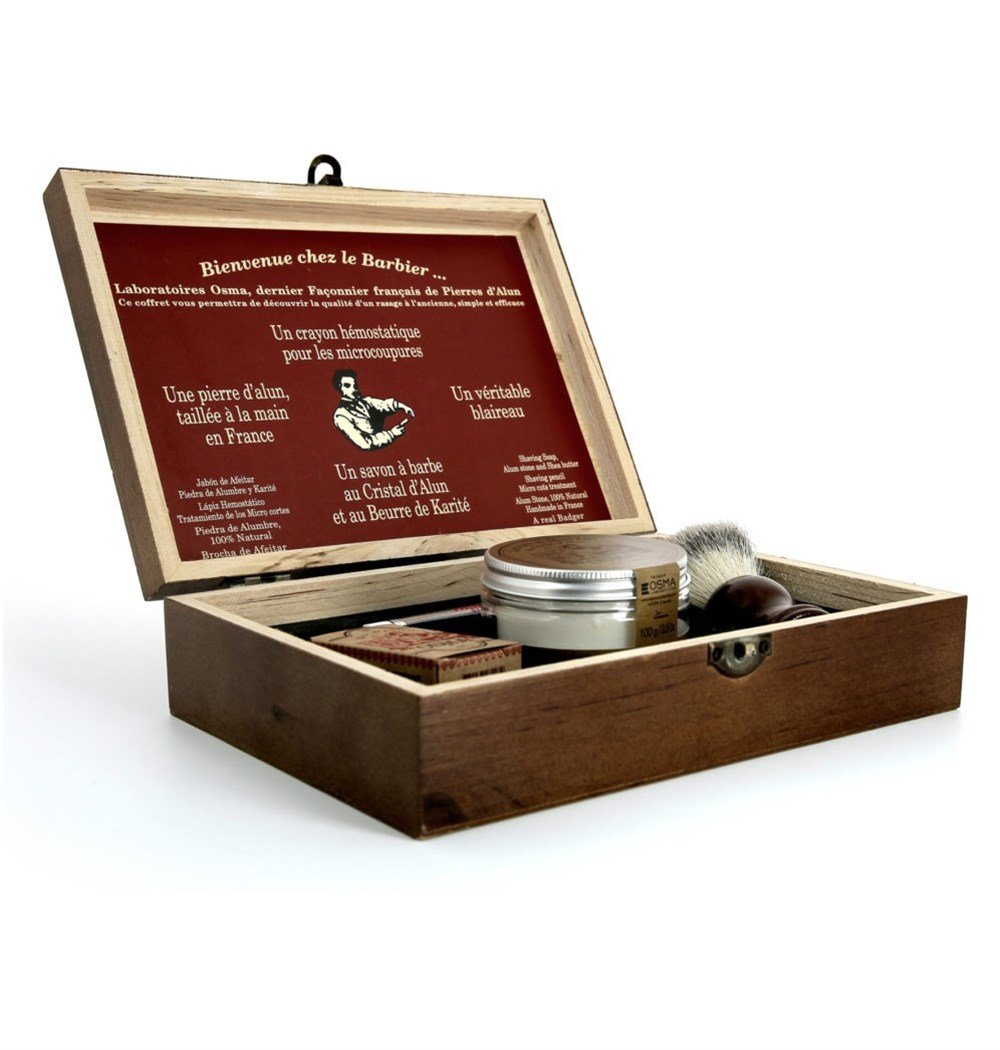 OSMA AHŞAP KUTULU TIRAŞ SETİ